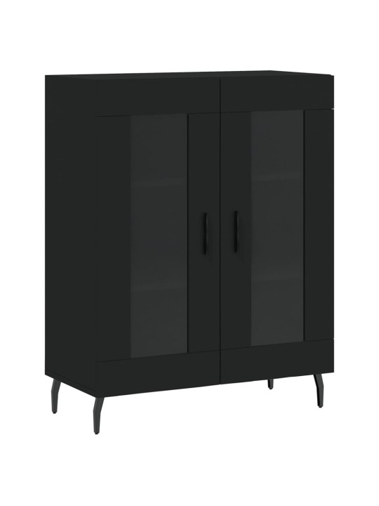 Skříň highboard černá 69,5 x 34 x 180 cm kompozitní dřevo