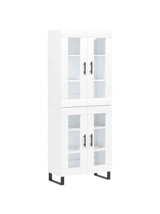 Skříň highboard bílá 69,5 x 34 x 180 cm kompozitní dřevo