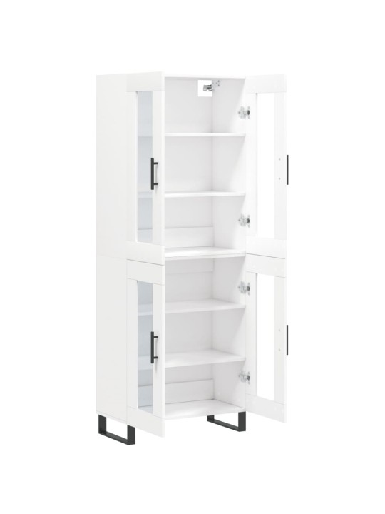 Skříň highboard bílá 69,5 x 34 x 180 cm kompozitní dřevo