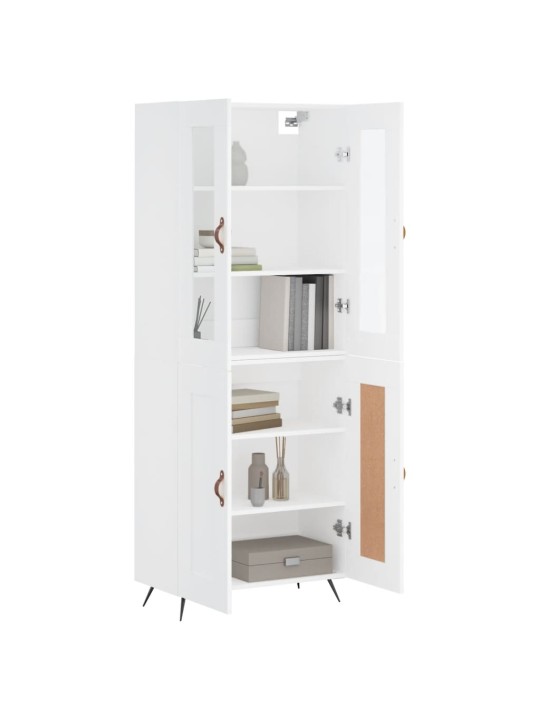 Skříň highboard bílá 69,5 x 34 x 180 cm kompozitní dřevo