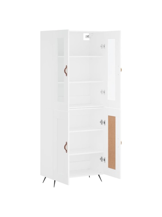 Skříň highboard bílá 69,5 x 34 x 180 cm kompozitní dřevo