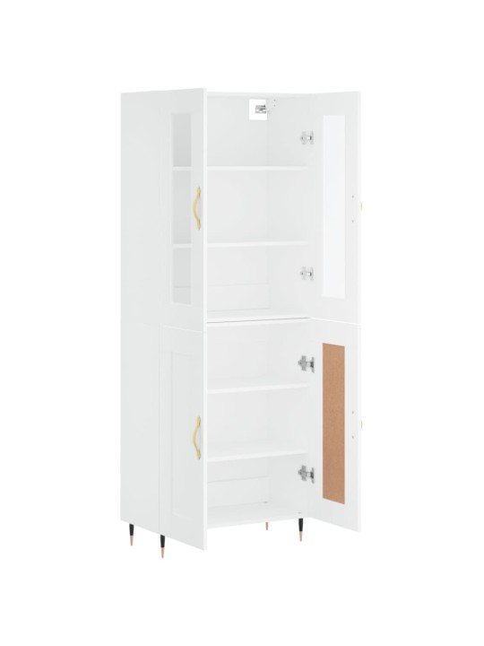 Skříň highboard bílá 69,5 x 34 x 180 cm kompozitní dřevo
