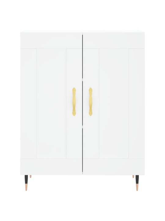 Skříň highboard bílá 69,5 x 34 x 180 cm kompozitní dřevo