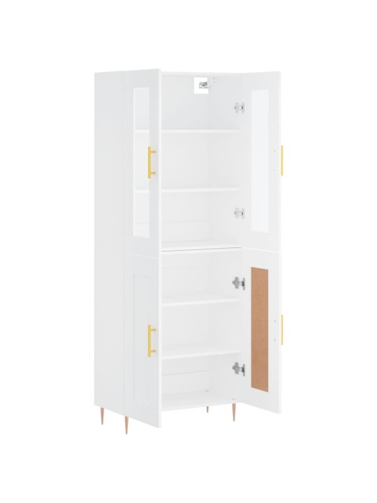 Skříň highboard bílá 69,5 x 34 x 180 cm kompozitní dřevo