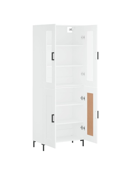 Skříň highboard bílá 69,5 x 34 x 180 cm kompozitní dřevo