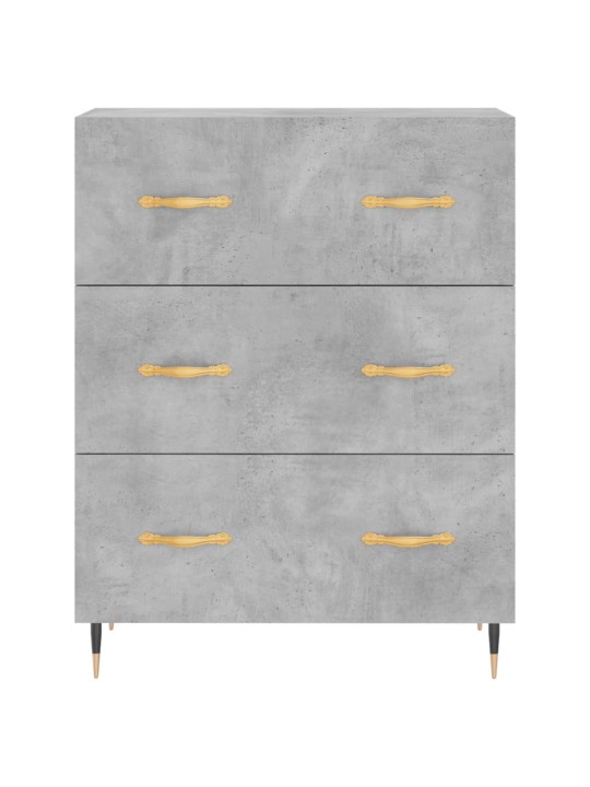 Skříň highboard betonově šedá 69,5x34x180 cm kompozitní dřevo