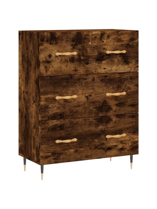 Skříň highboard kouřový dub 69,5 x 34 x 180 cm kompozitní dřevo