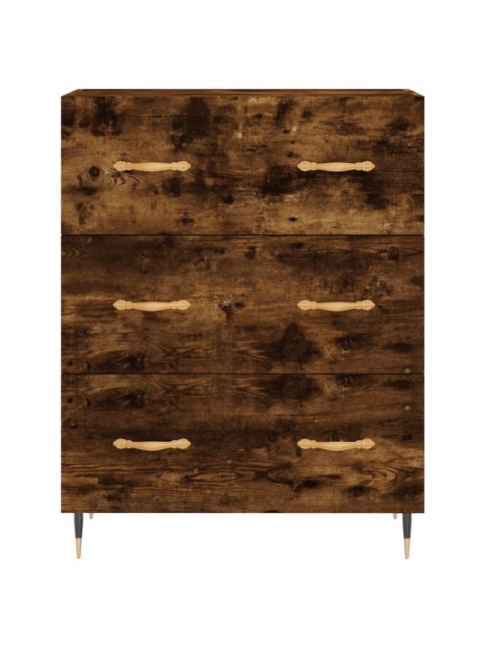 Skříň highboard kouřový dub 69,5 x 34 x 180 cm kompozitní dřevo