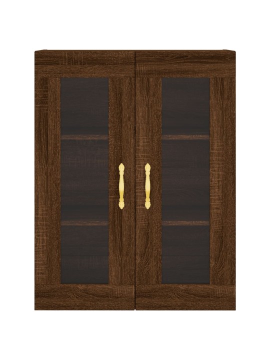 Skříň highboard hnědý dub 69,5 x 34 x 180 cm kompozitní dřevo