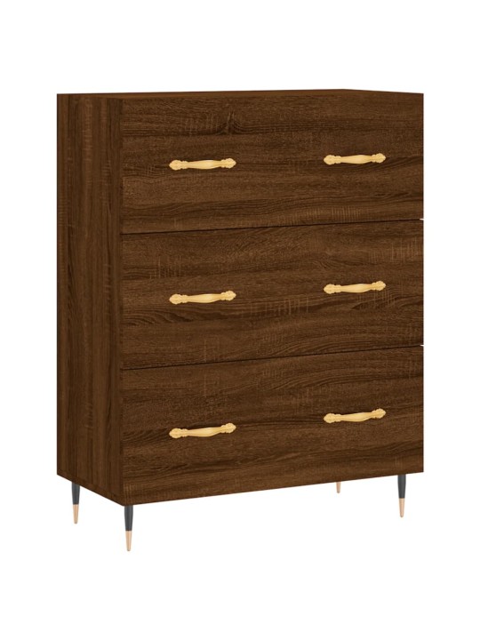 Skříň highboard hnědý dub 69,5 x 34 x 180 cm kompozitní dřevo
