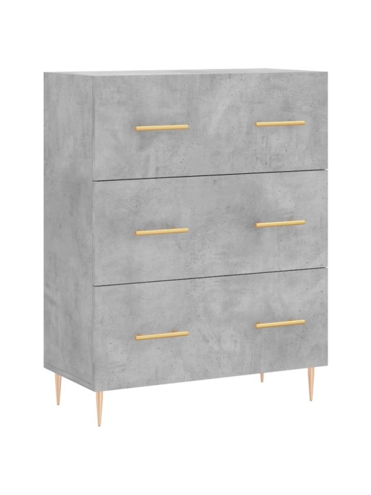 Skříň highboard betonově šedá 69,5x34x180 cm kompozitní dřevo