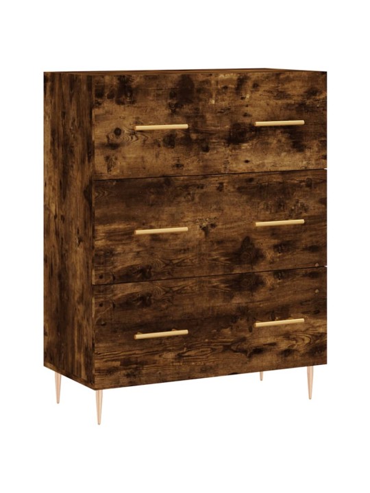 Skříň highboard kouřový dub 69,5 x 34 x 180 cm kompozitní dřevo