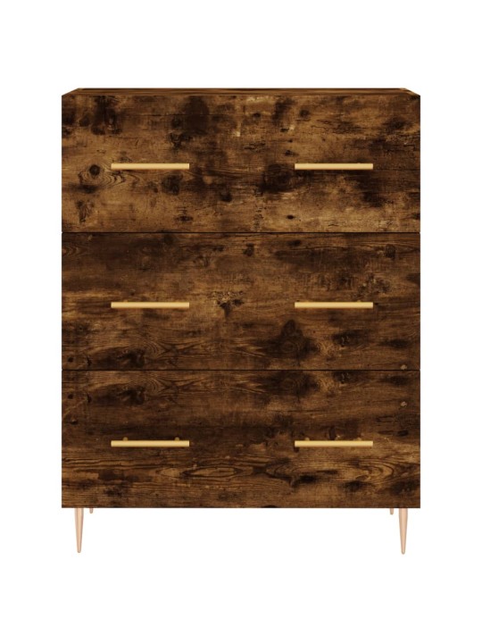 Skříň highboard kouřový dub 69,5 x 34 x 180 cm kompozitní dřevo