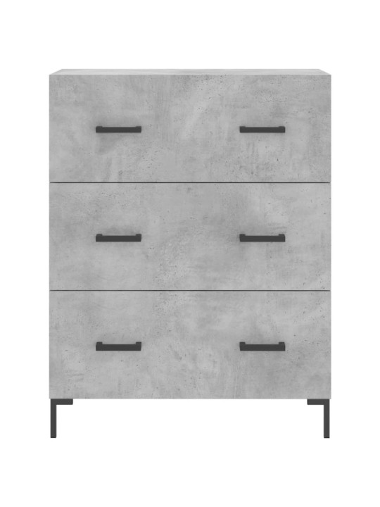 Skříň highboard betonově šedá 69,5x34x180 cm kompozitní dřevo