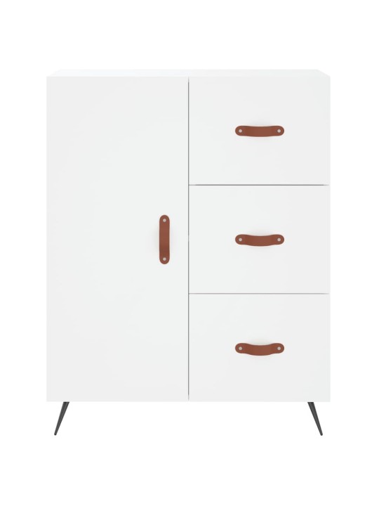 Skříň highboard bílá 69,5 x 34 x 180 cm kompozitní dřevo
