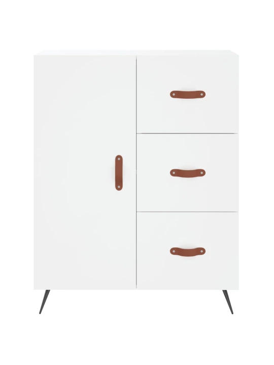 Skříň highboard bílá 69,5 x 34 x 180 cm kompozitní dřevo