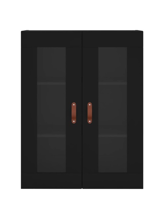 Skříň highboard černá 69,5 x 34 x 180 cm kompozitní dřevo