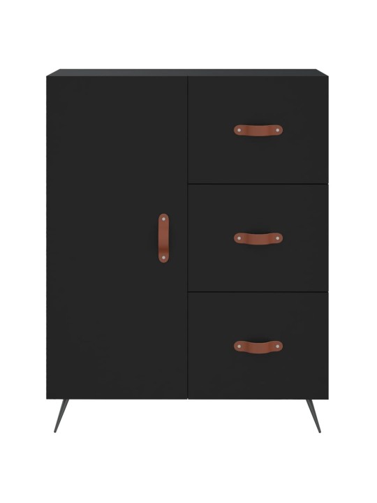 Skříň highboard černá 69,5 x 34 x 180 cm kompozitní dřevo