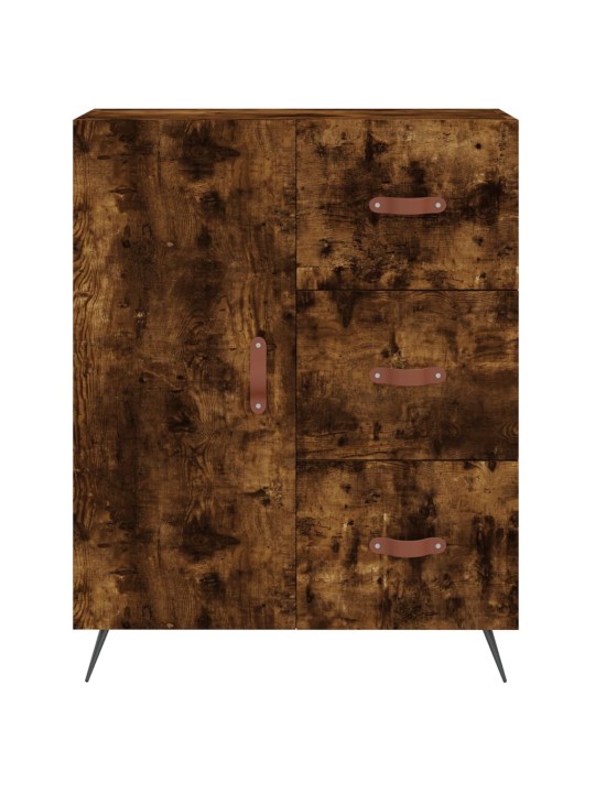 Skříň highboard kouřový dub 69,5 x 34 x 180 cm kompozitní dřevo