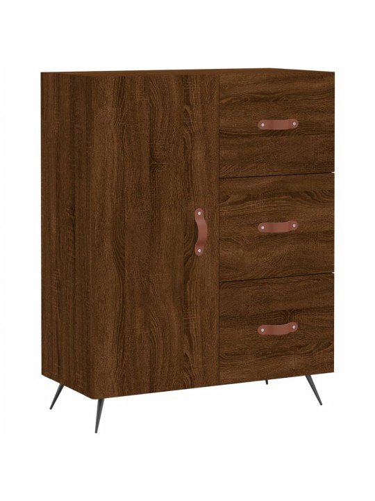 Skříň highboard hnědý dub 69,5 x 34 x 180 cm kompozitní dřevo