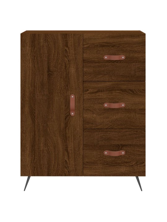 Skříň highboard hnědý dub 69,5 x 34 x 180 cm kompozitní dřevo