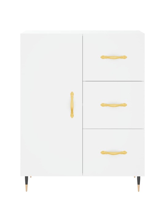 Skříň highboard bílá 69,5 x 34 x 180 cm kompozitní dřevo