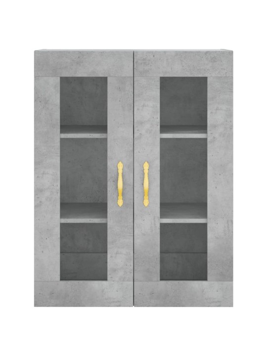 Skříň highboard betonově šedá 69,5x34x180 cm kompozitní dřevo