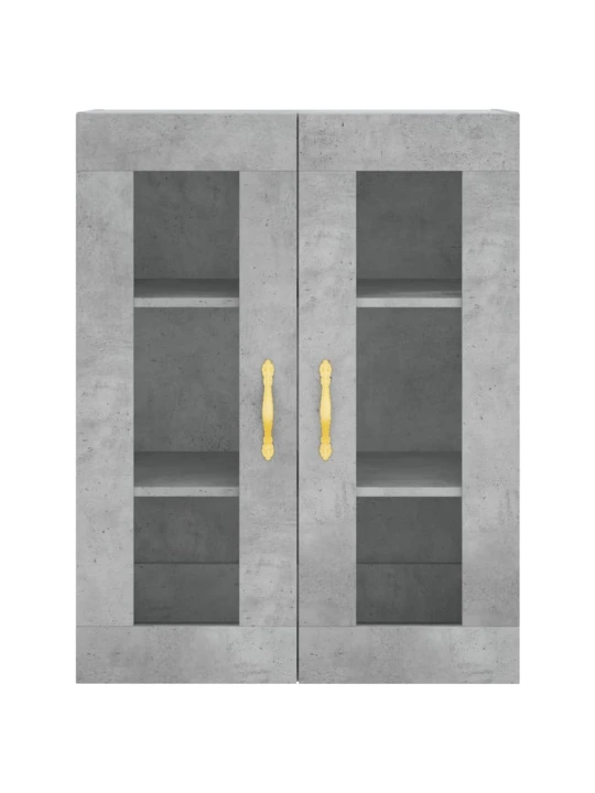 Skříň highboard betonově šedá 69,5x34x180 cm kompozitní dřevo