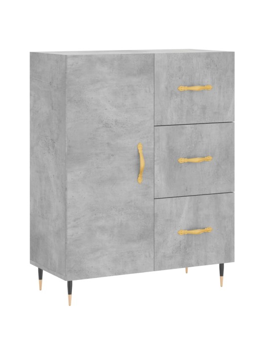Skříň highboard betonově šedá 69,5x34x180 cm kompozitní dřevo