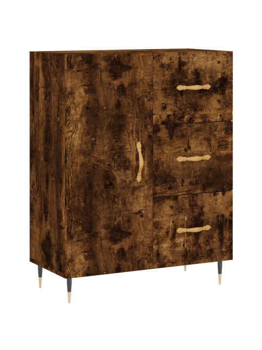 Skříň highboard kouřový dub 69,5 x 34 x 180 cm kompozitní dřevo