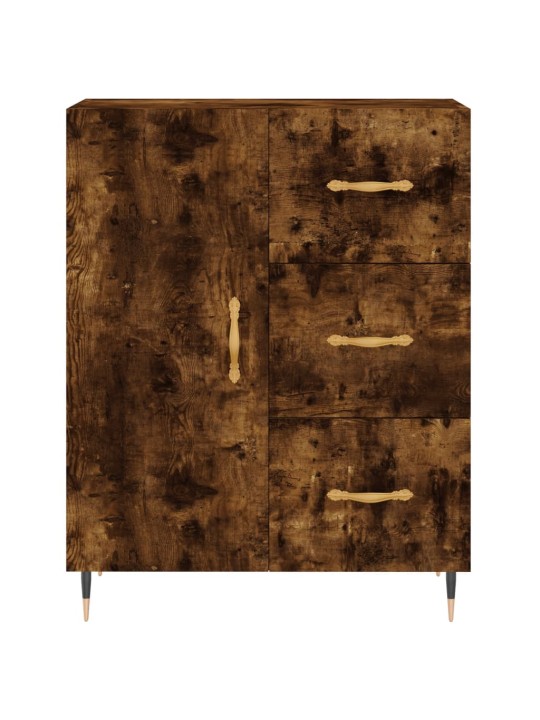 Skříň highboard kouřový dub 69,5 x 34 x 180 cm kompozitní dřevo