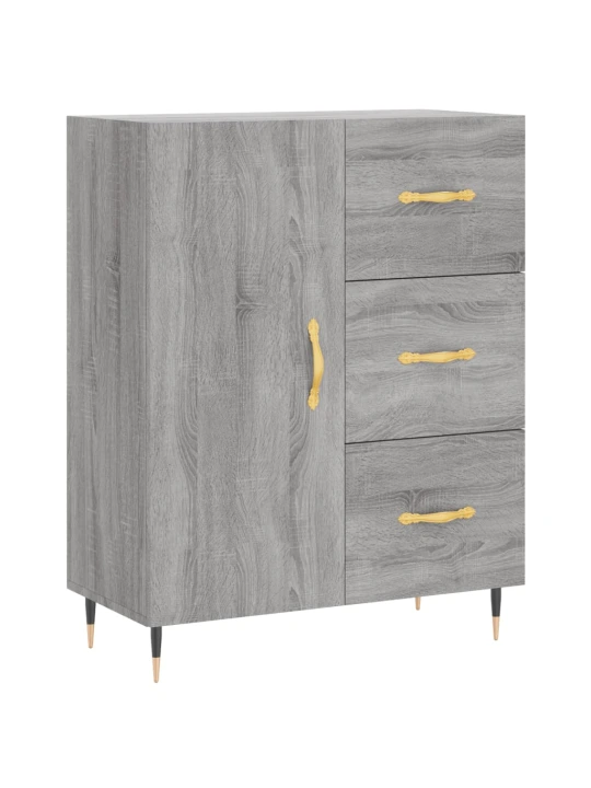 Skříň highboard šedá sonoma 69,5 x 34 x 180 cm kompozitní dřevo