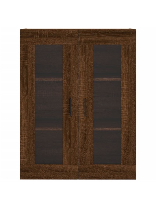 Skříň highboard hnědý dub 69,5 x 34 x 180 cm kompozitní dřevo