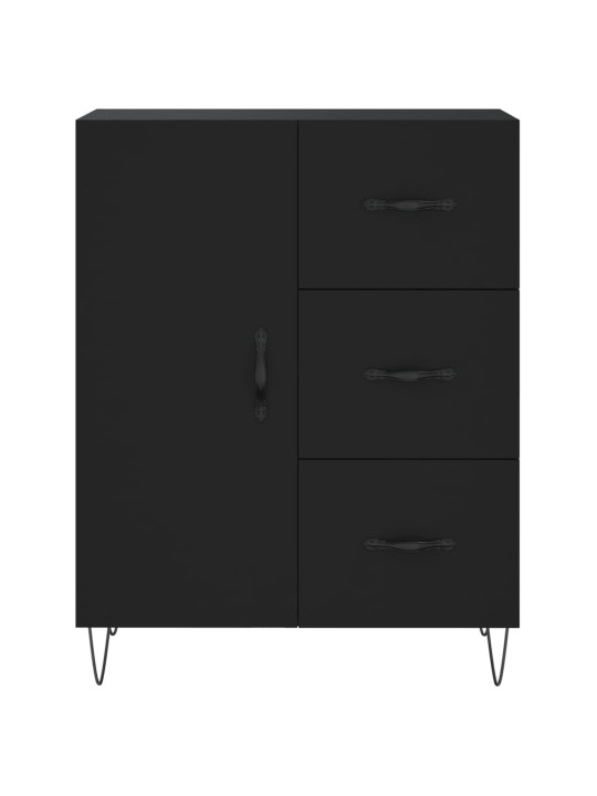 Skříň highboard černá 69,5 x 34 x 180 cm kompozitní dřevo