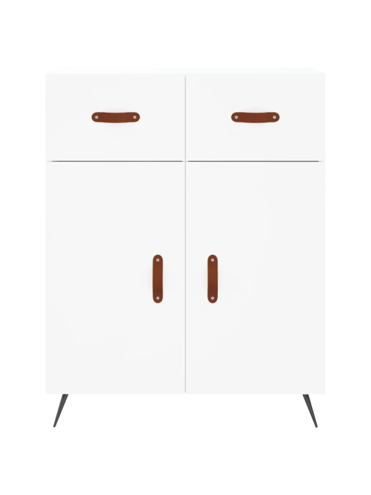 Skříň highboard bílá 69,5 x 34 x 180 cm kompozitní dřevo
