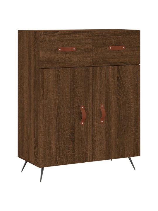 Skříň highboard hnědý dub 69,5 x 34 x 180 cm kompozitní dřevo