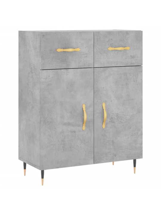 Skříň highboard betonově šedá 69,5x34x180 cm kompozitní dřevo