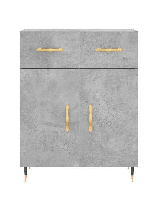 Skříň highboard betonově šedá 69,5x34x180 cm kompozitní dřevo