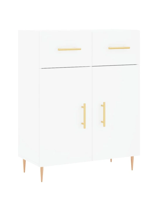 Skříň highboard bílá 69,5 x 34 x 180 cm kompozitní dřevo