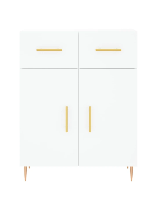 Skříň highboard bílá 69,5 x 34 x 180 cm kompozitní dřevo