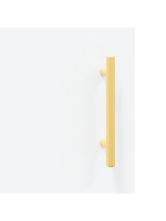 Skříň highboard bílá 69,5 x 34 x 180 cm kompozitní dřevo