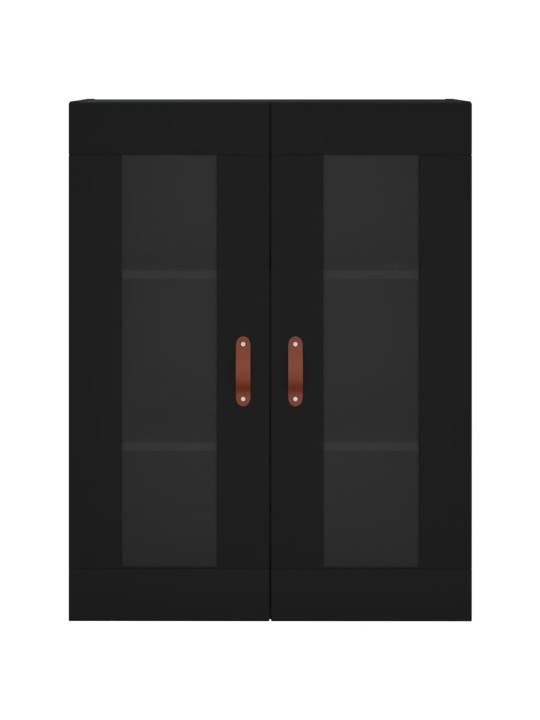 Skříň highboard černá 69,5 x 34 x 180 cm kompozitní dřevo
