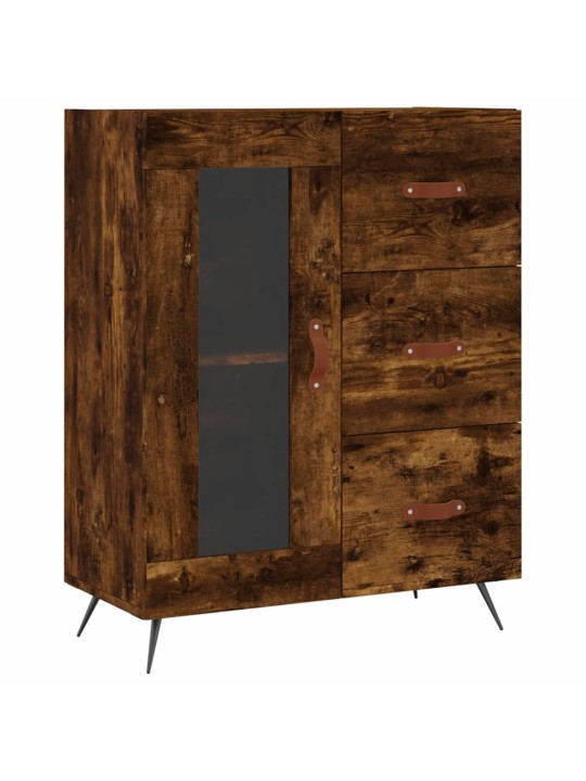 Skříň highboard kouřový dub 69,5 x 34 x 180 cm kompozitní dřevo