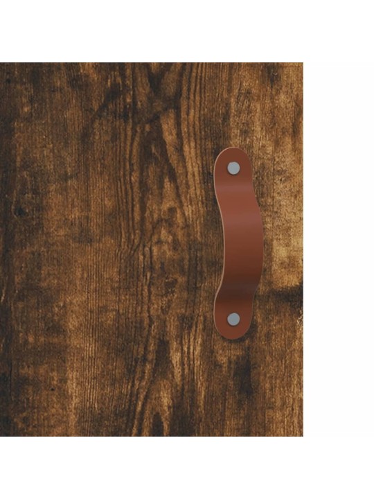Skříň highboard kouřový dub 69,5 x 34 x 180 cm kompozitní dřevo