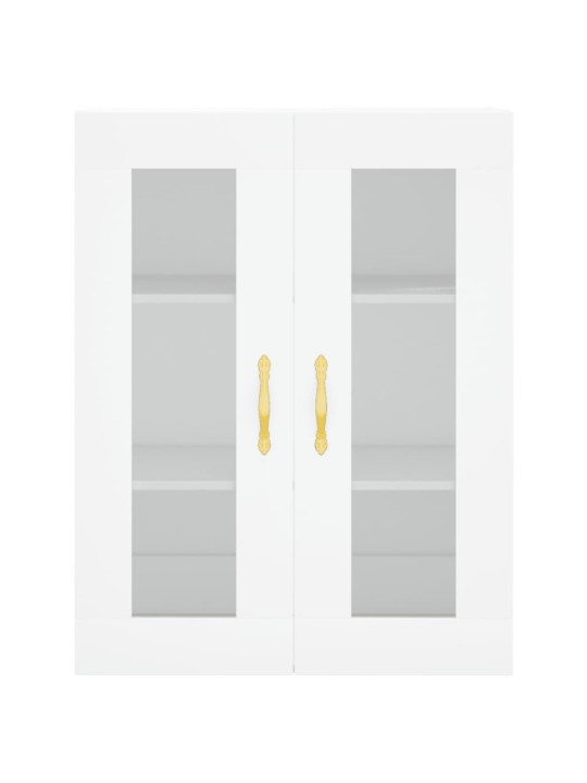 Skříň highboard bílá 69,5 x 34 x 180 cm kompozitní dřevo
