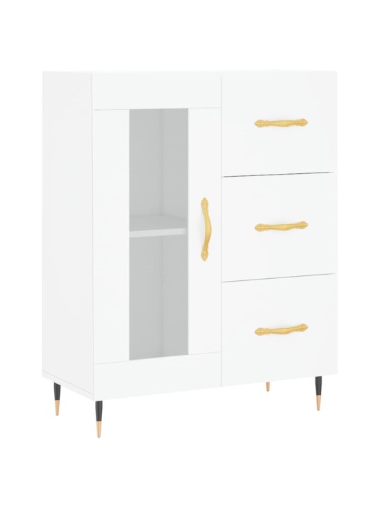 Skříň highboard bílá 69,5 x 34 x 180 cm kompozitní dřevo
