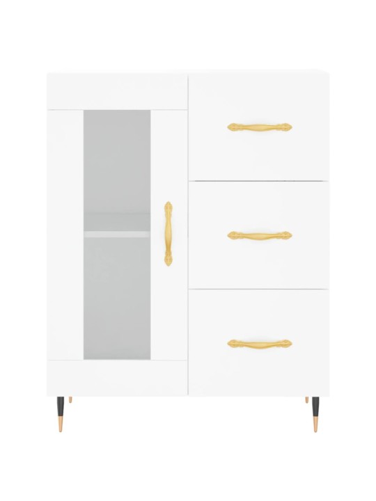 Skříň highboard bílá 69,5 x 34 x 180 cm kompozitní dřevo