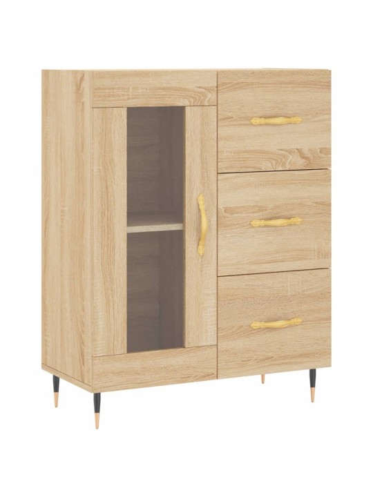 Skříň highboard dub sonoma 69,5 x 34 x 180 cm kompozitní dřevo