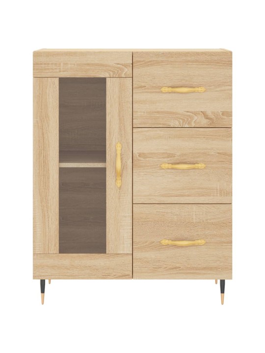 Skříň highboard dub sonoma 69,5 x 34 x 180 cm kompozitní dřevo