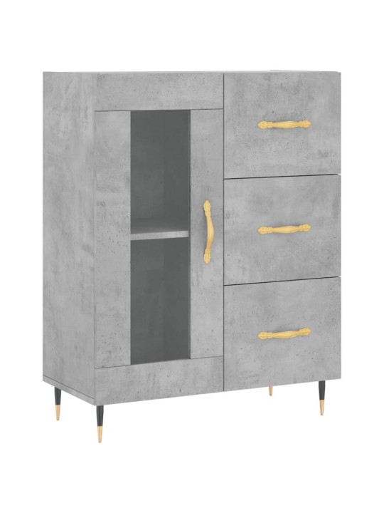 Skříň highboard betonově šedá 69,5x34x180 cm kompozitní dřevo